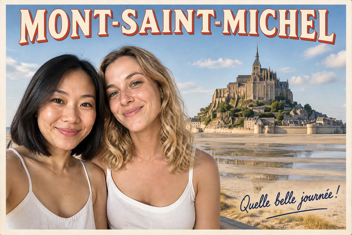 Cartolina del Mont-Saint-Michel